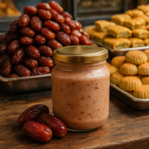 Bal-sufle xurma ilə şəkil